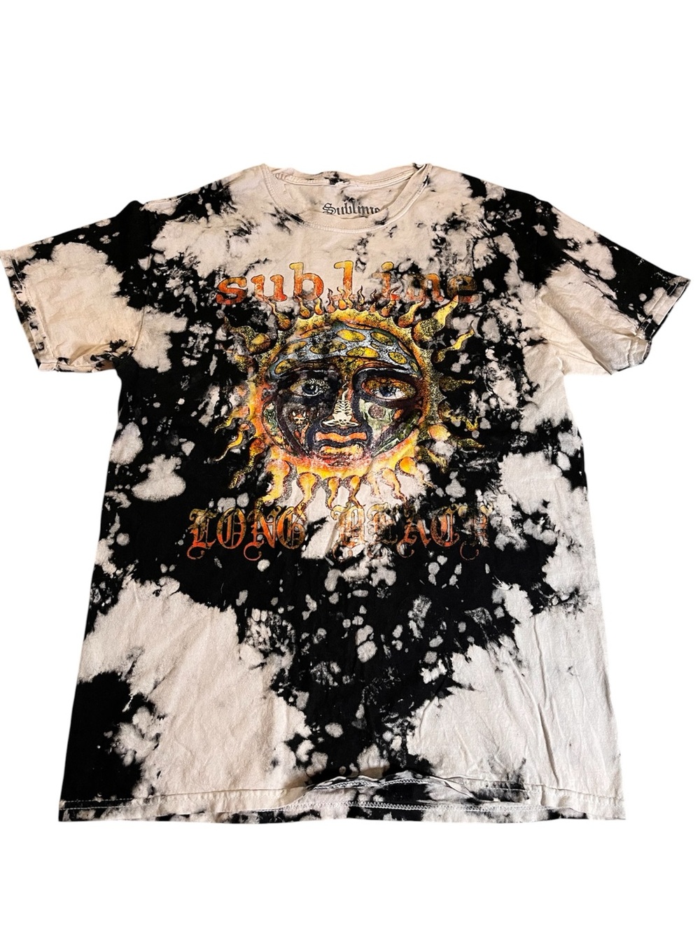 SUBLIME Tie-Dye Sun Graphic Logo Tee - Black & White. Sun
SMALL